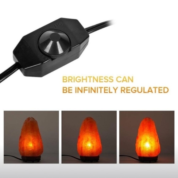 NWT! Himalayan Salt Rock Dimmable Lamp/Hand Carved - Picture 4 of 7